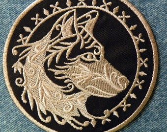Spirit Wolf Iron on Patch 4.5" and 7.9"