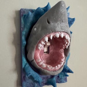 Couvercle pour interrupteur Jaws Shark : décoration sur le thème de l&#39;océan