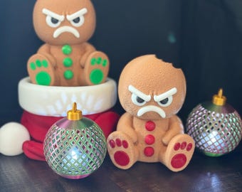 Bitten Grumpy Gingerbread Man