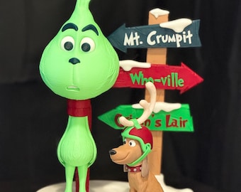 Young Grinch Figurine, 3D Printed