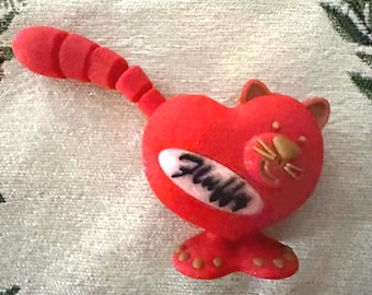Gepersonaliseerde hartvormige kat