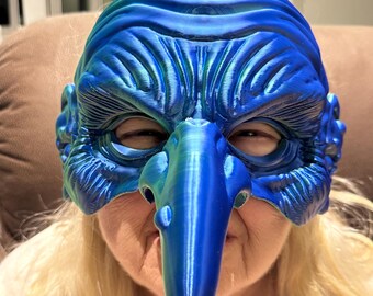 Colorful and Creepy Witch's Mask