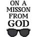 We're on a mission from God - Cross Stitch Pattern - PDF Instant Download