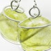 SALE - Green and Gold Dragon's Tear Earrings