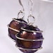 SALE - Purple and Gold Dragon's Tear Earrings