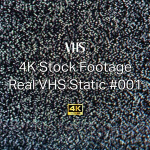 Real VHS static overlay #001 (STOCK FOOTAGE)