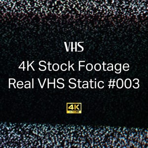 Real VHS static overlay #003 (STOCK FOOTAGE)
