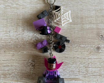 Prowler Keychain with Authentic Bricks Used as Charms
