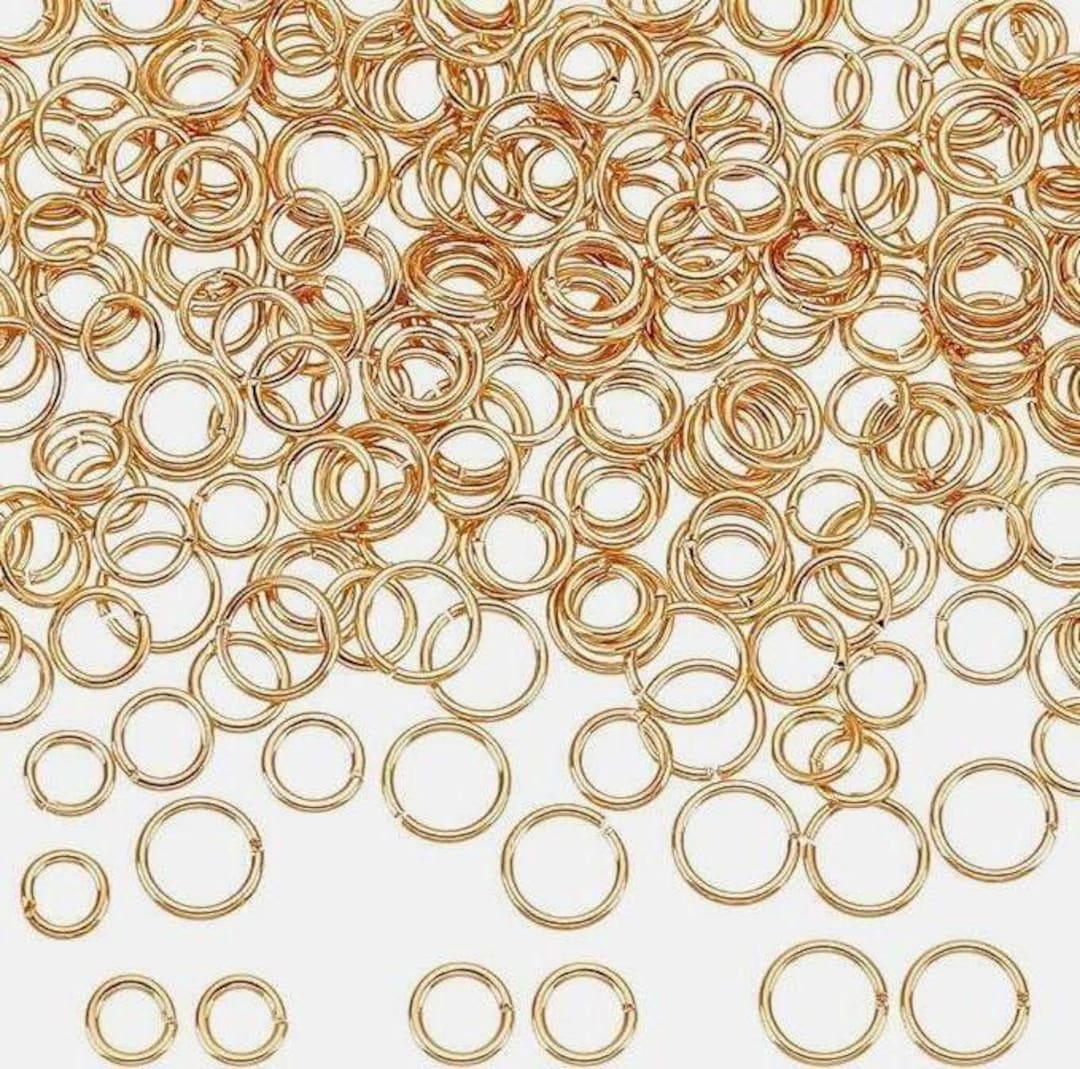 22ga 22 Gauge 22k Gold Filled Jump Rings 3mm 4mm 5mm 6mm - 40 Pieces - Etsy