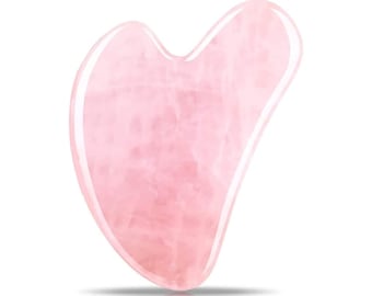 Guasha crystal gua sha rose quartz natural stone body facial massage tool, scraping plate, premium gemstones, skin care tool, green jade