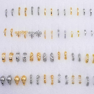 Pendientes de aro tipo huggie, rellenos de oro de 18 quilates, hipoalergénicos, de 12 mm y 14 mm, 1420, rellenos de oro 14/20, un par por pedido.