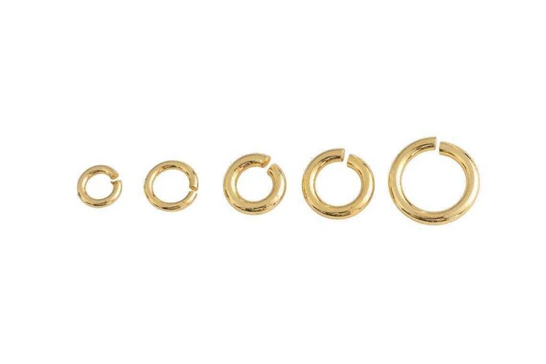 22ga 22 Gauge 22k Gold Filled Jump Rings 3mm 4mm 5mm 6mm - 40 Pieces - Etsy