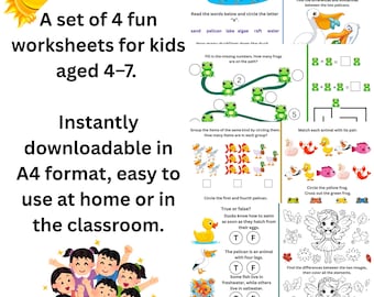 Preschool Activity Sheets | Fun Learning Worksheets (A4 Download)