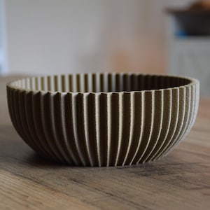 Catch-All Bowl: Modern Textured PLA Organizer 3D Printed - Multiple Colors and Sizes