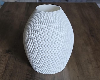 Nowoczesny wazon: geometryczny, nowoczesny wystrój – druk 3D