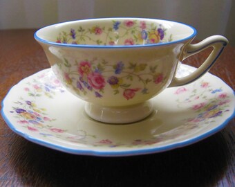 Vintage Thomas Ivory Germany Demitasse Tea Cup And Saucer