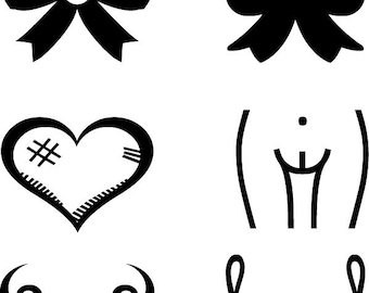Bachelorette svg bundel, strik svg, lingerie svg, vrouwelijk lichaam svg, hart svg, bruids partij svg, Cricut Cut-bestanden PNG DXF EPS