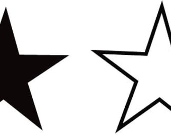 Gelaagde ster-svg | Overzicht sterontwerp | Sterrenclipart | Digitaal snijbestand | svg PNG eps DXF pdf JPG | Cricut-silhouetontwerp