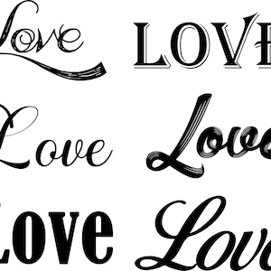 Love svg PNG jpg eps dxf– Valentine’s Day Digital Download – Cricut & Silhouette Design File – Heart Love Quote Cut File