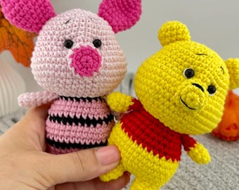 Handmade Crochet Piglet Plush | Winnie the Pooh Inspired