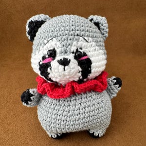 Crochet Raccoon, Amigurumi Toy for Baby, Soft Plush Woodland Animal, Handmade Stuffed Raccoon, Eco Friendly Toy, Cute Baby Shower Gift