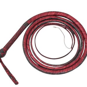 Genuine Kangaroo Hide Bullwhip – 04 ft to 16 feet – 16 Plaits Heavy Duty Leather Whip – Custom Handmade Kangaroo Leather Whip