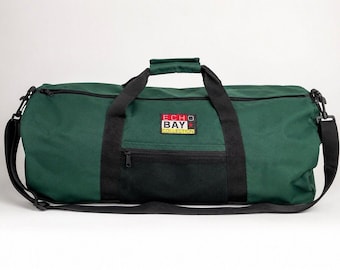 Bolsa de lona grande verde Echo Bay para viajes, gimnasio, camping y fines de semana.