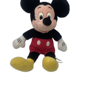 Vintage Authentic Disneyland/Walt Disney World 17" Stuffed Plush Mickey Mouse image 1
