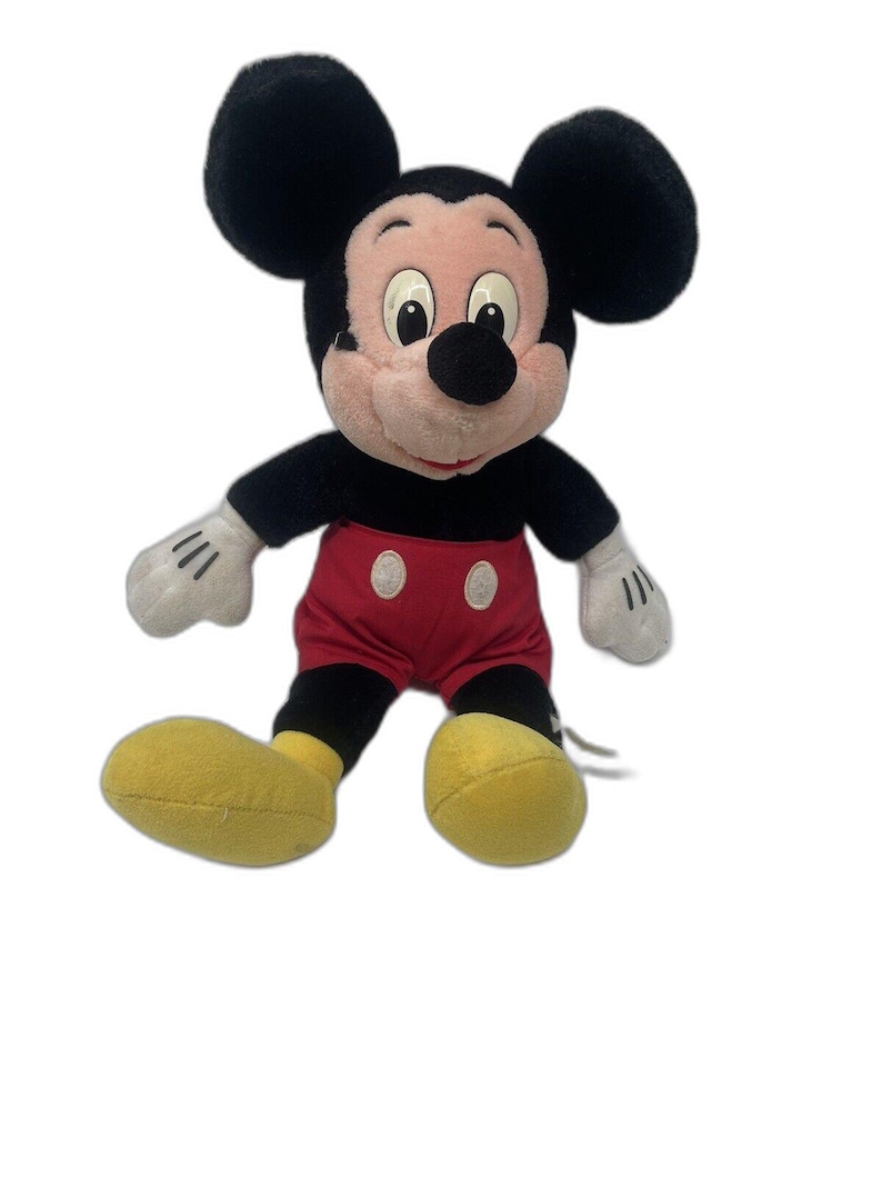 Vintage Authentic Disneyland/Walt Disney World 17" Stuffed Plush Mickey Mouse image 1