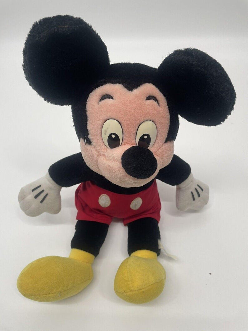 Vintage Authentic Disneyland/Walt Disney World 17" Stuffed Plush Mickey Mouse image 6