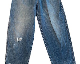 Vintage Get Used By Elie Mom Jeans Womens 33 Hong Kong Distressed Tapered