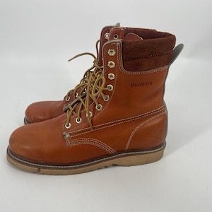 Vintage Dunham Arbeitsstiefel Korea 6016 Leder Herren Bauarbeiter 8.5 EE