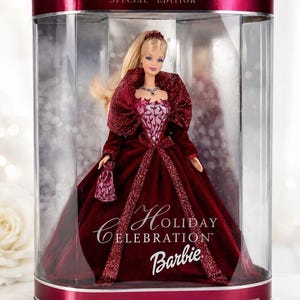 2016 holiday barbie red dress holiday barbie 2014