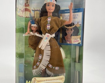 1995 American Indian Barbie Doll American Stories Collection NRFB Mattel #14715