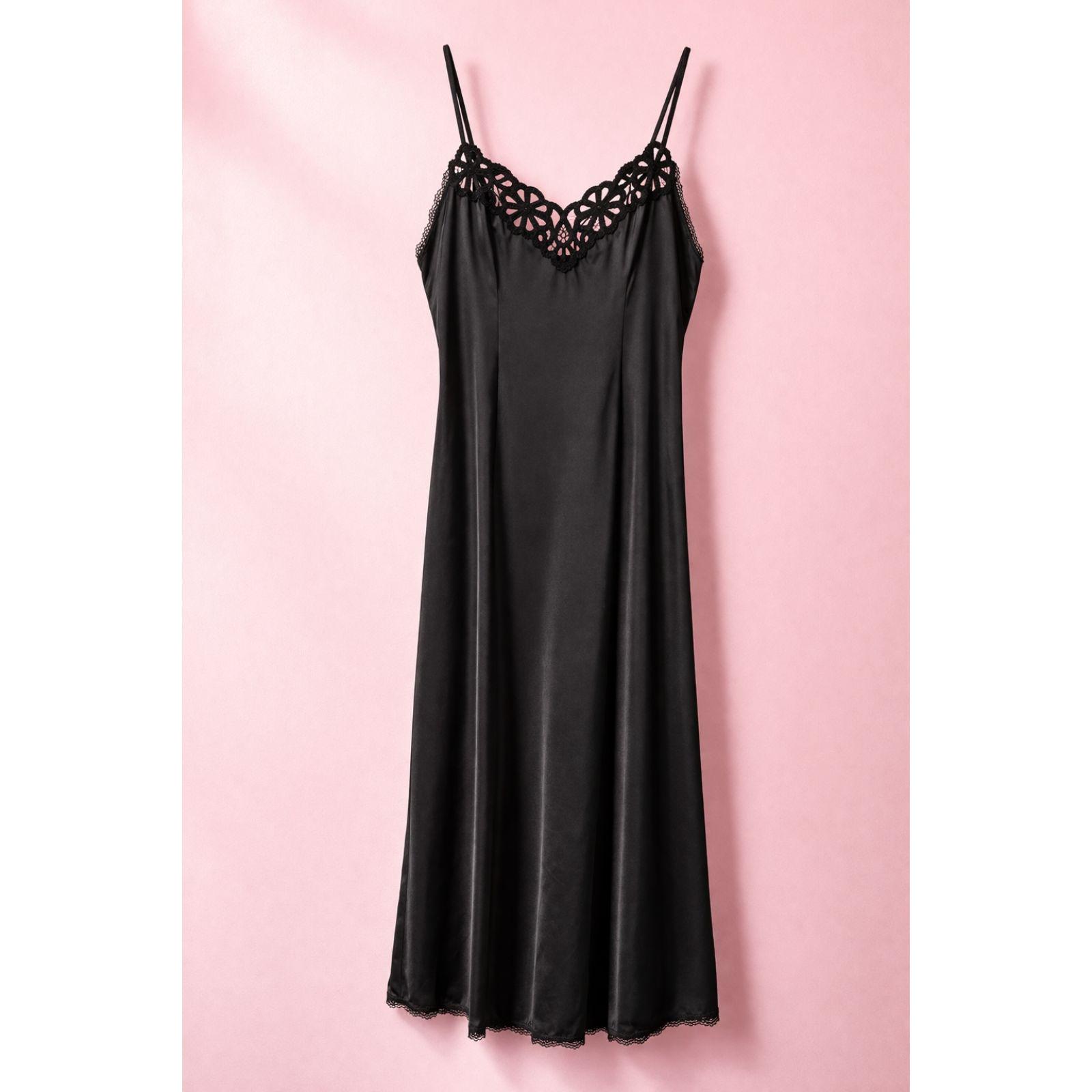 Black Lace Slip Dress - Etsy