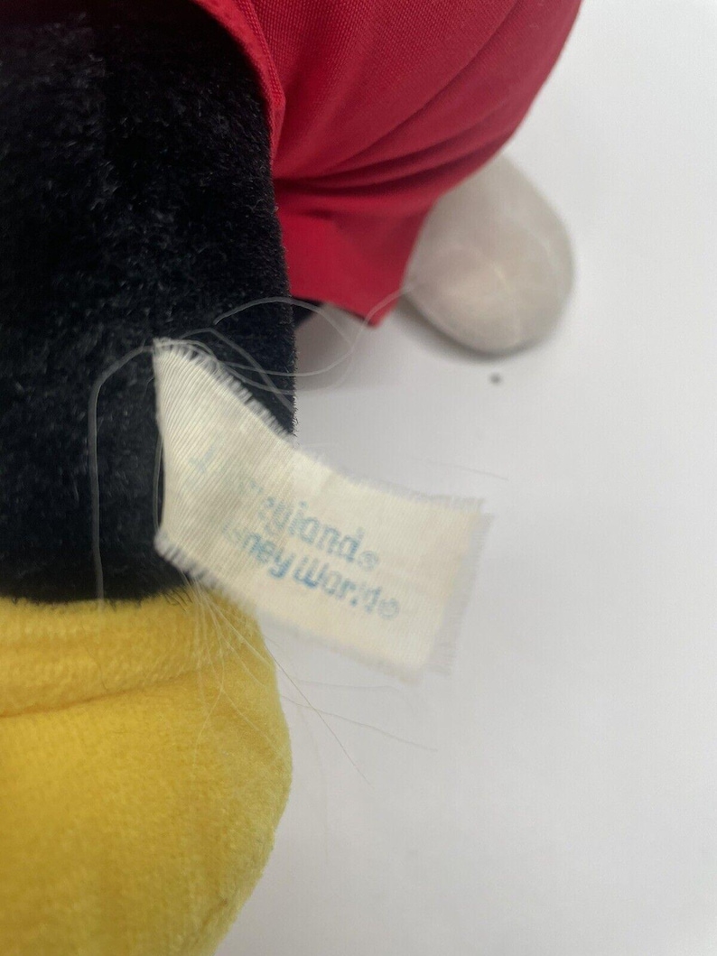 Vintage Authentic Disneyland/Walt Disney World 17" Stuffed Plush Mickey Mouse image 8