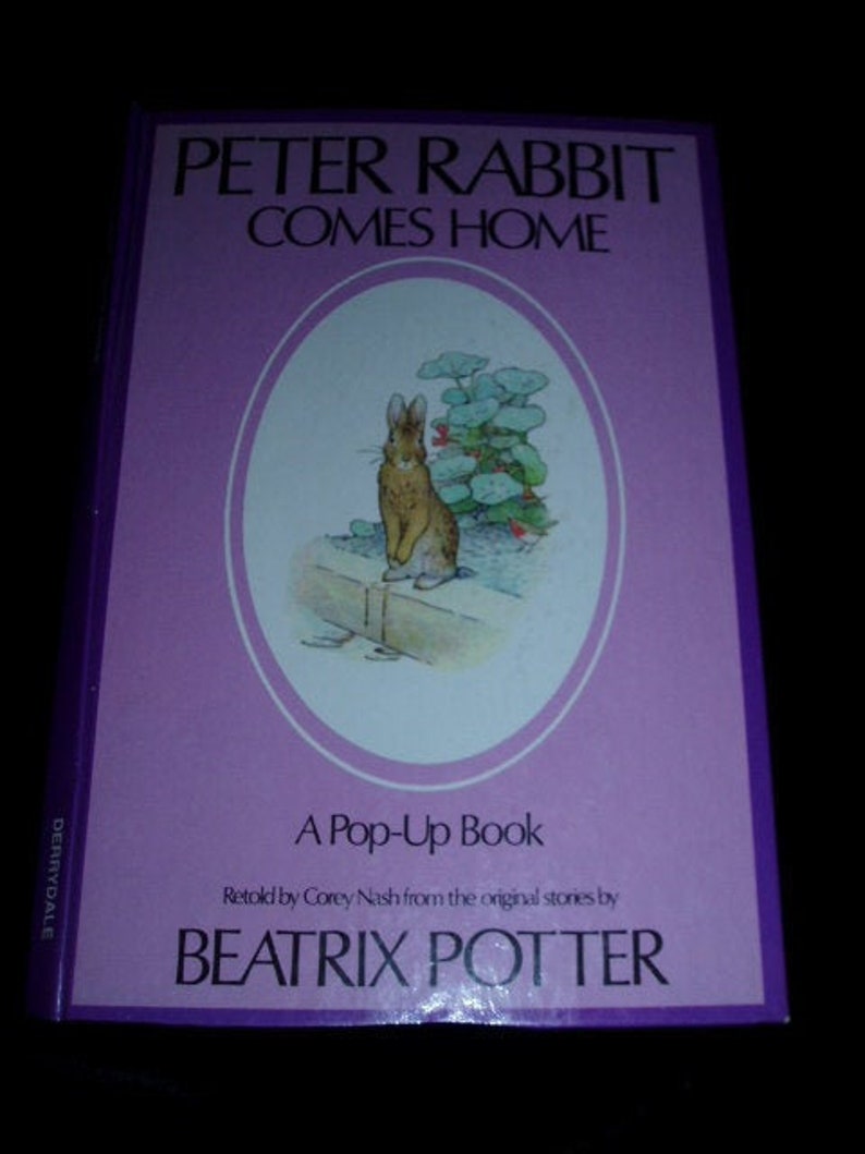 Pop-up Book PETER RABBIT Comes Home Beatrix Potter Vintage 80's image 1