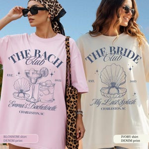 Last Splash Bachelorette Shirt, Strand Bach Shirt, Küsten Bachelorette Shirt, Strand Muschel Shirt, individuelles Bachelorette Shirt Comfort Farben