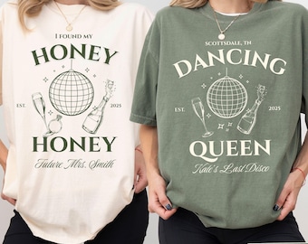Dancing Queen Bachelorette Shirt: Custom Last Disco Party Tee