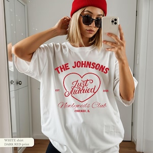 Just Married Shirts, Custom Honeymoon Social Club Tshirt, Mr and Mrs Comfort Colors Shirts, Honeymoon Club Shirts, Couple Tee