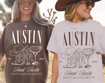 Austin Bachelorette Party Shirt: Western Cowgirl Comfort Colors Tee