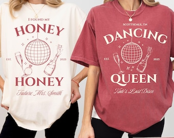 Dancing Queen Bachelorette Party Shirt: Custom Last Disco Tee