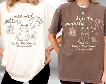Getting Meowied Bachelorette Party Shirt: Cat Coquette Bridal Tee