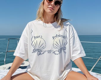 Custom Beach Bachelorette Party Shirts: Coastal Bridal Party Tees