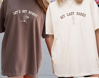 Camiseta de despedida de soltera "El último rodeo": fiesta vaquera en Nashville, sudadera nupcial personalizada