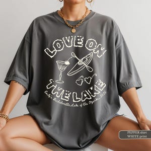 Custom Lake Bachelorette Shirts, Love on the Lake Bachelorette Shirt, Custom Camp Bach Party Shirts, Hiking Bride Tee, Camping Girls Trip