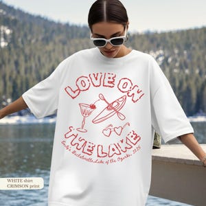 Custom Lake Bachelorette Shirts, Love on the Lake Bachelorette Shirt, Custom Camp Bach Party Shirts, Hiking Bride Tee, Camping Girls Trip