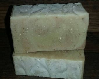 Lavender Oatmeal Goatmilk Soap ~ Organic Shea Butter, Coconut, Sunflower, Extra Virgin Olive ~ 5oz. to 6oz.
