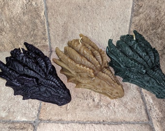 100% Beeswax Dragon Candle - 4oz