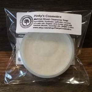 Solid Makeup Brush Cleansing Soap with Goatmilk to Clean & Condition Your Brushes ~ 100% Natural